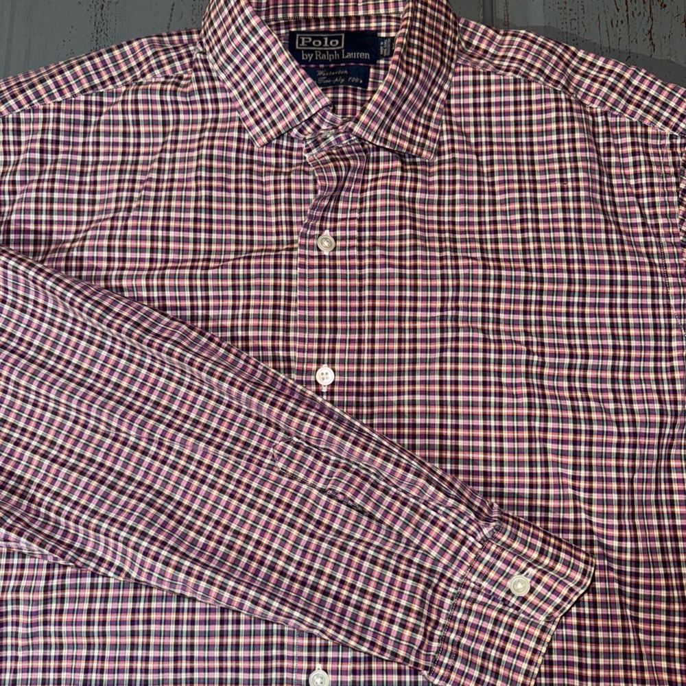 Polo‎ Ralph Lauren WESTERTON Large Multicolor 100% Cotton Long Sleeve